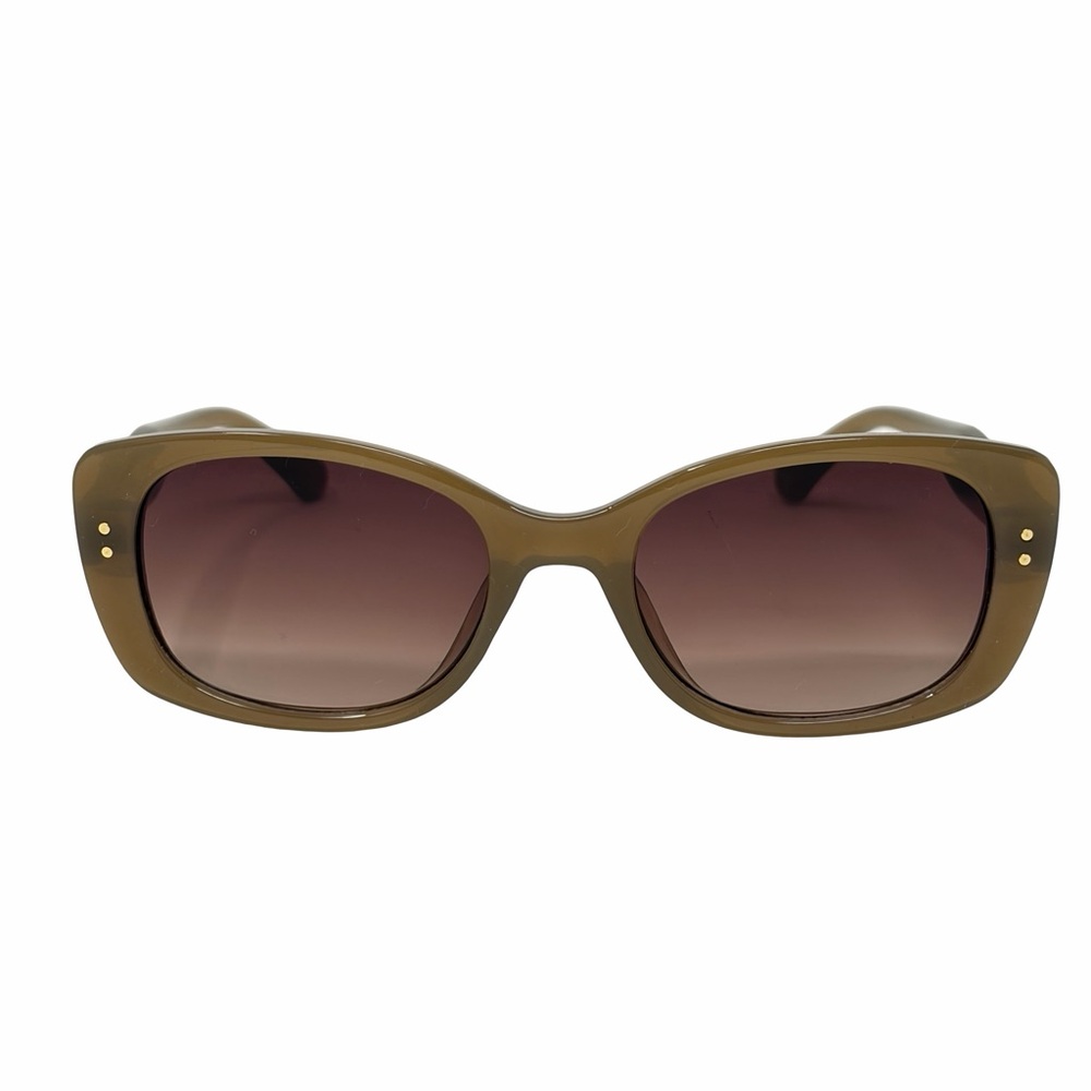 LOFT Olive Green/ Brown Women's Oversized Square Sunglasses, NWOT